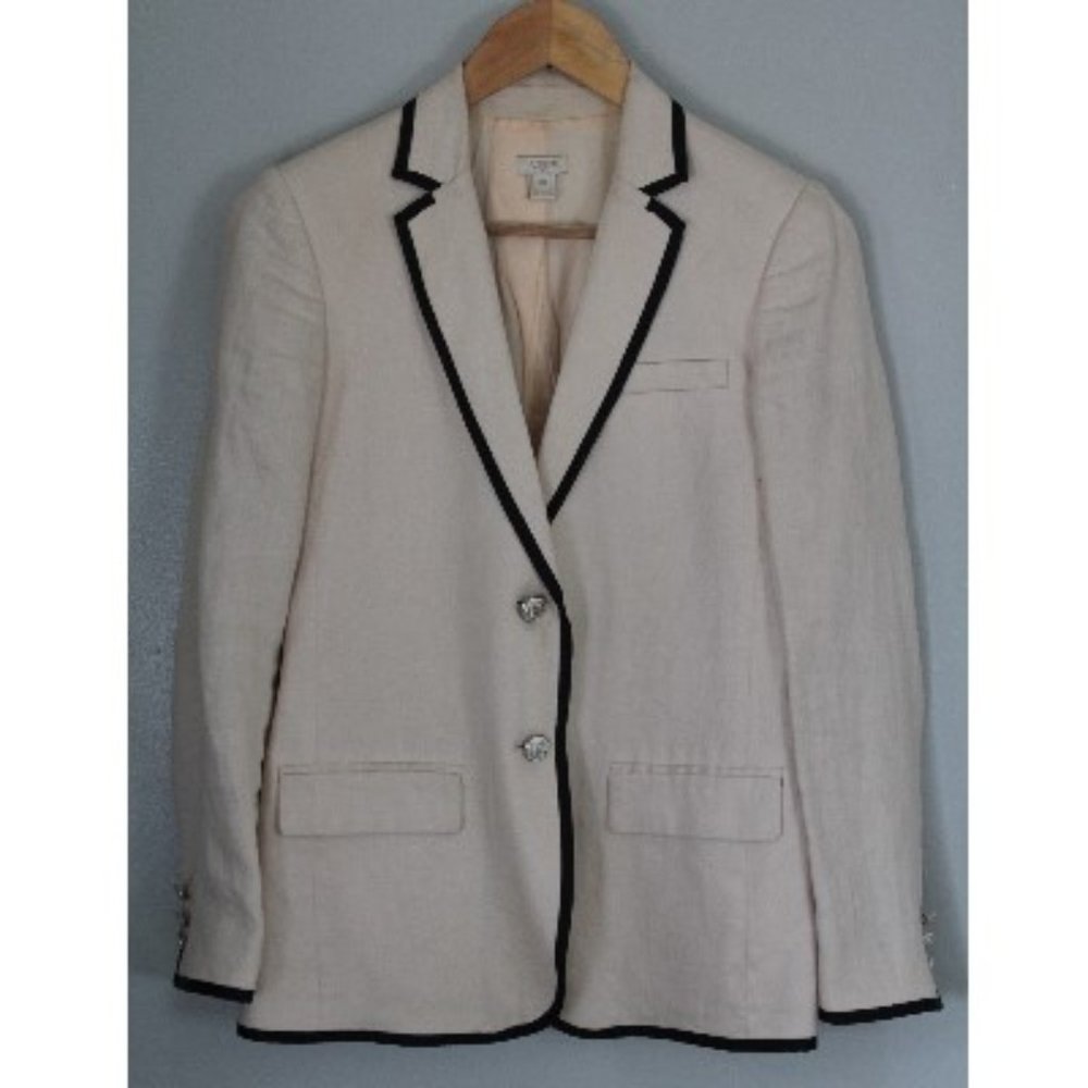 J. Crew Linen Blazer 00